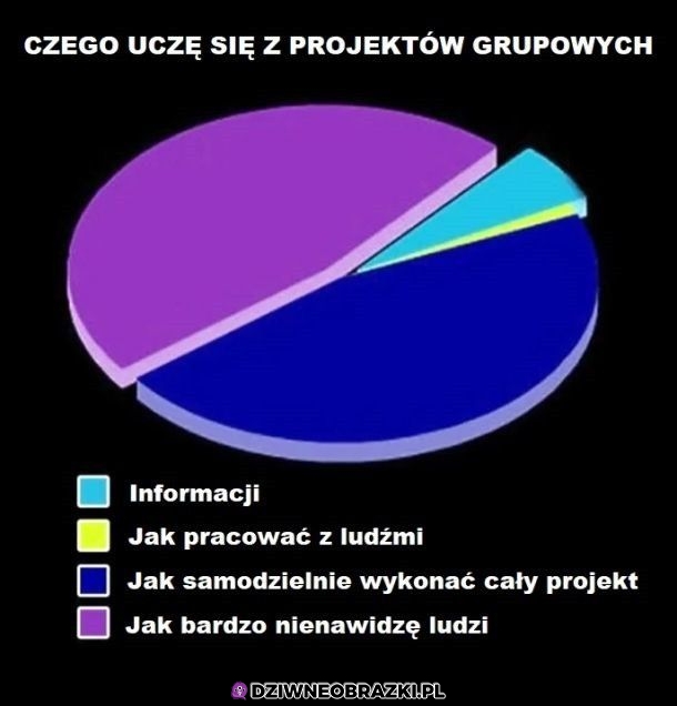 Projekty grupowe takie są