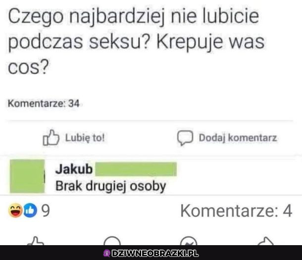 A Was co krępuje?