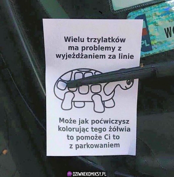 Ciekawa kara za ch*jowe parkowanie