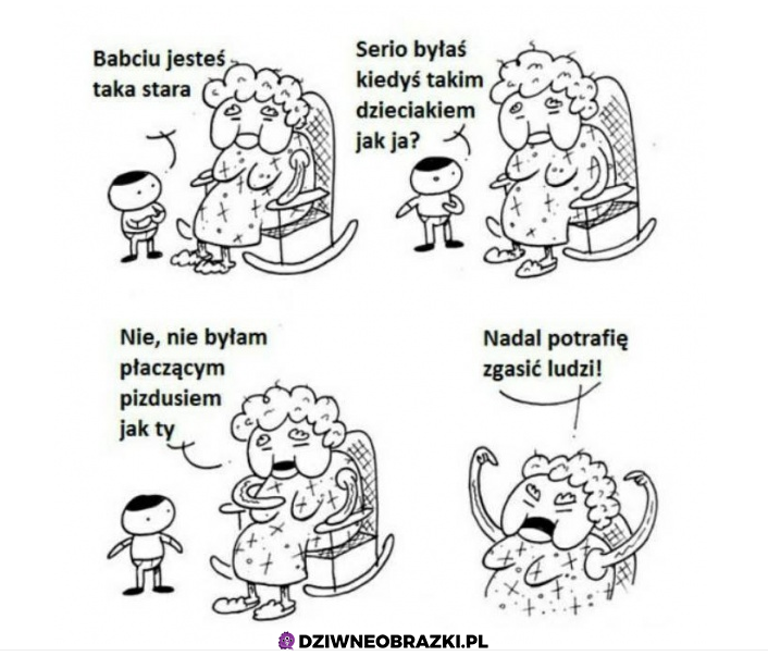 Babcia wciąż to ma