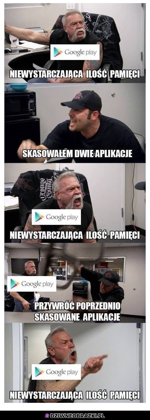 Brak miejsca!