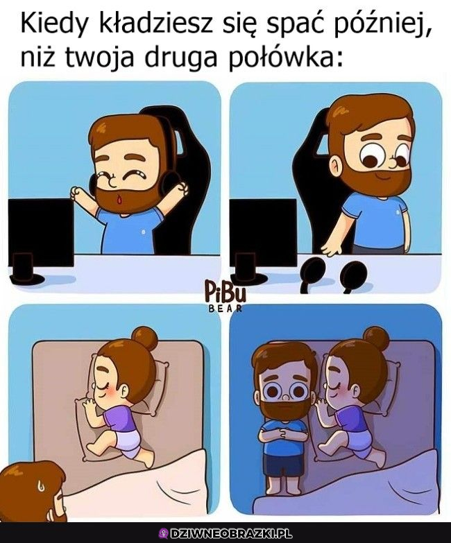 Kiedy idziesz spać jako drugi