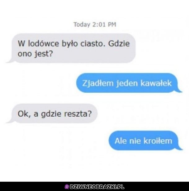 Nie mam pojęcia co się stało z ciastem