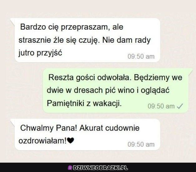 cudowne ozdrowienie