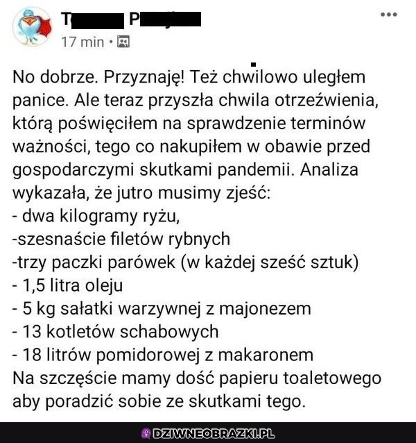 Kiedy poniesie cię panika w trakcie epidemii