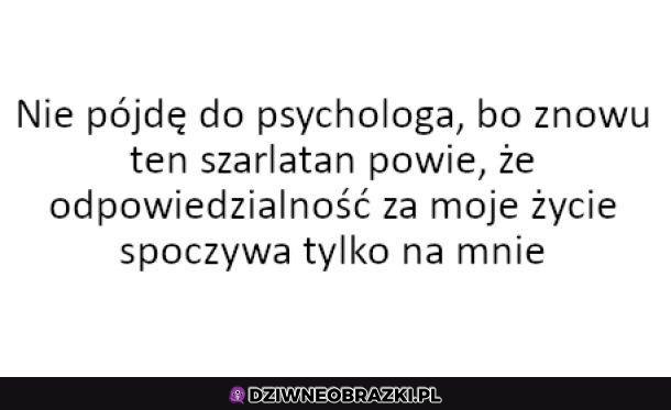 Nie idę już do psychologa