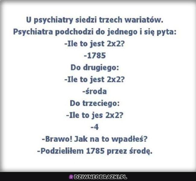 Ale wynik prawidłowy :P