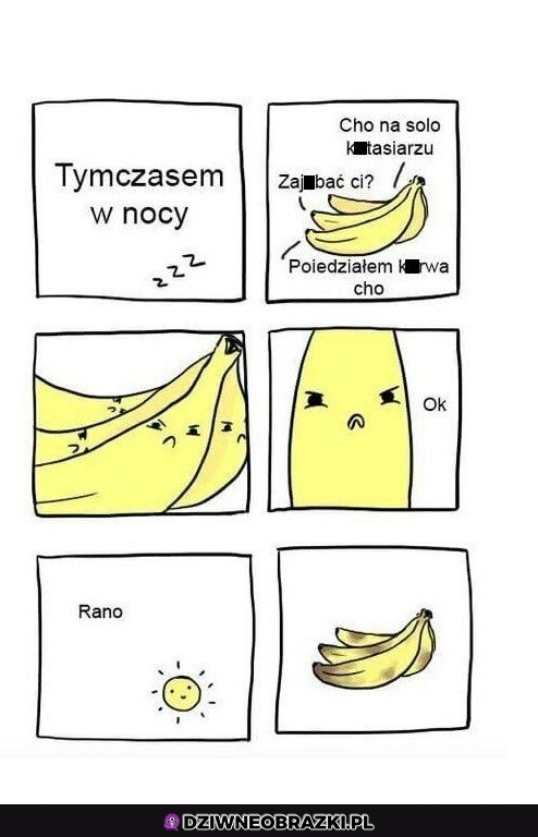 Banany w nocy