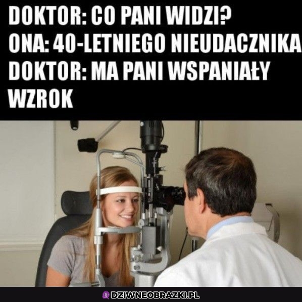 Co pani widzi?