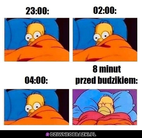 Zawsze kiedy próbujesz zasnąć