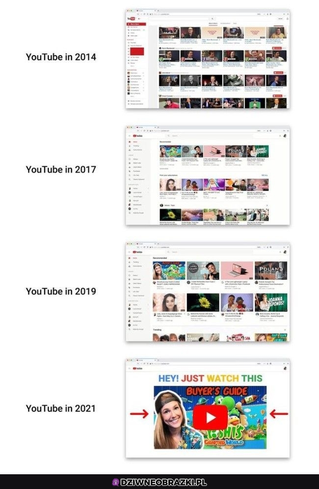 Ewolucja youtube