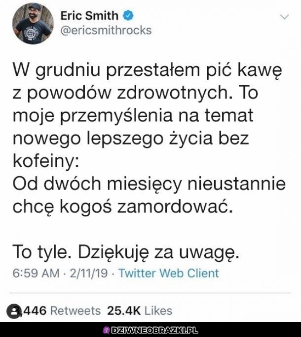 Kiedy odstawisz kawę zyskujesz jedną supermoc