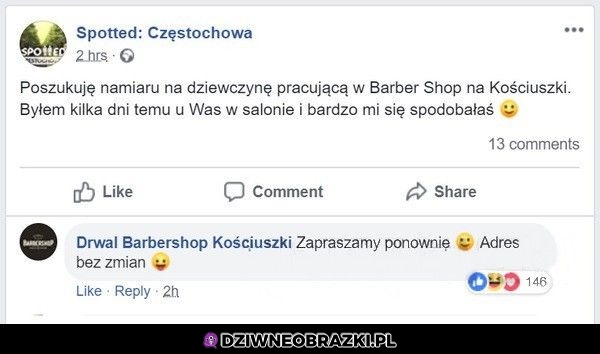 Poszukiwany namiar