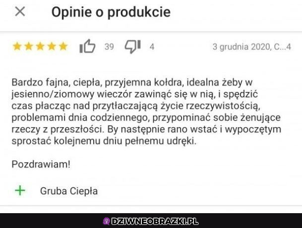 Recenzja kołdry