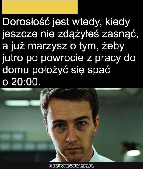 Tak wygląda dorosłość