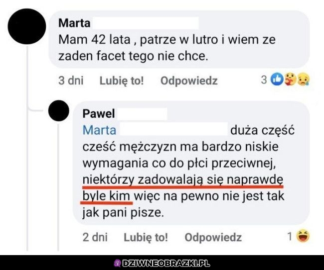 Chyba nie pocieszył