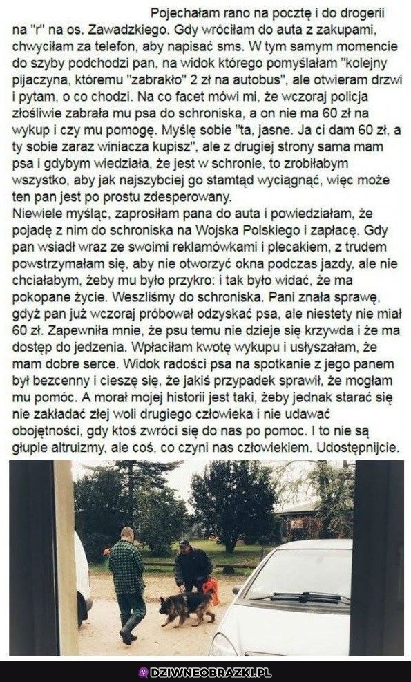 Czasem warto być człowiekiem