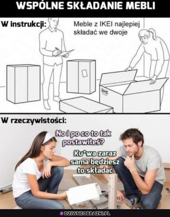 Składanie mebelków