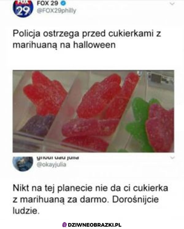 Cukierki z marichuaną