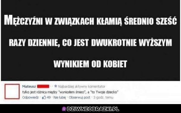 Różnica w kłamstwach
