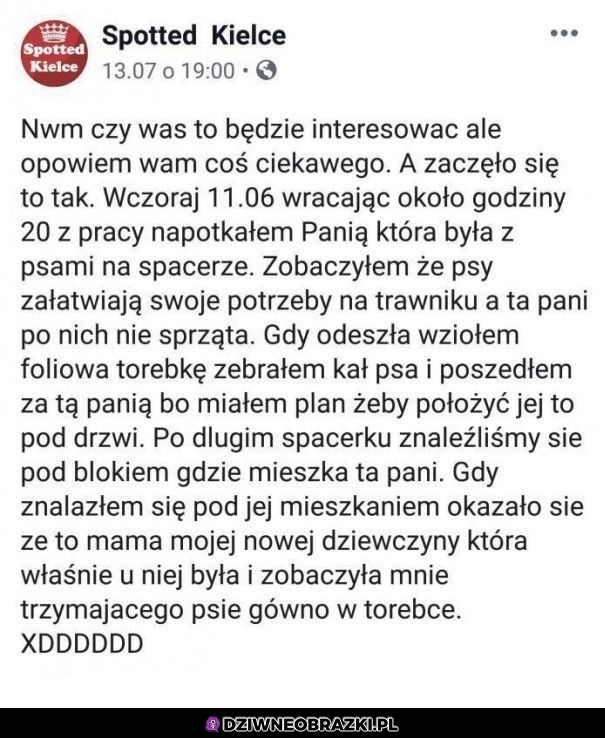 A wszystko zaczęło się od narobienia na trawnik